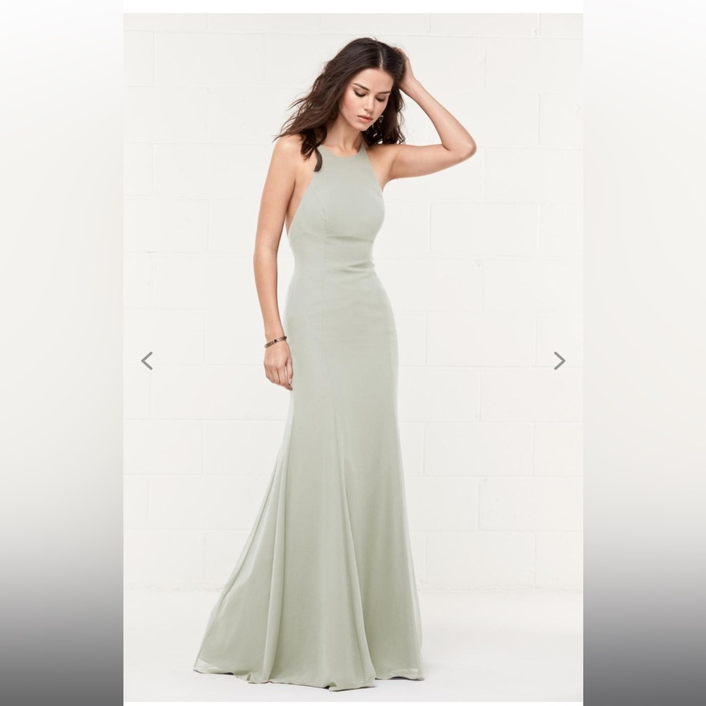 Wtoo by Watters Style 400 - eucalyptus - Size 10 high neck dress